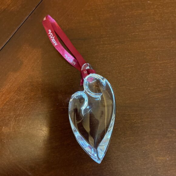 Mikasa Crystal Christmas 3D Madonna & Child Ornament Red Ribbon - Picture 8 of 8